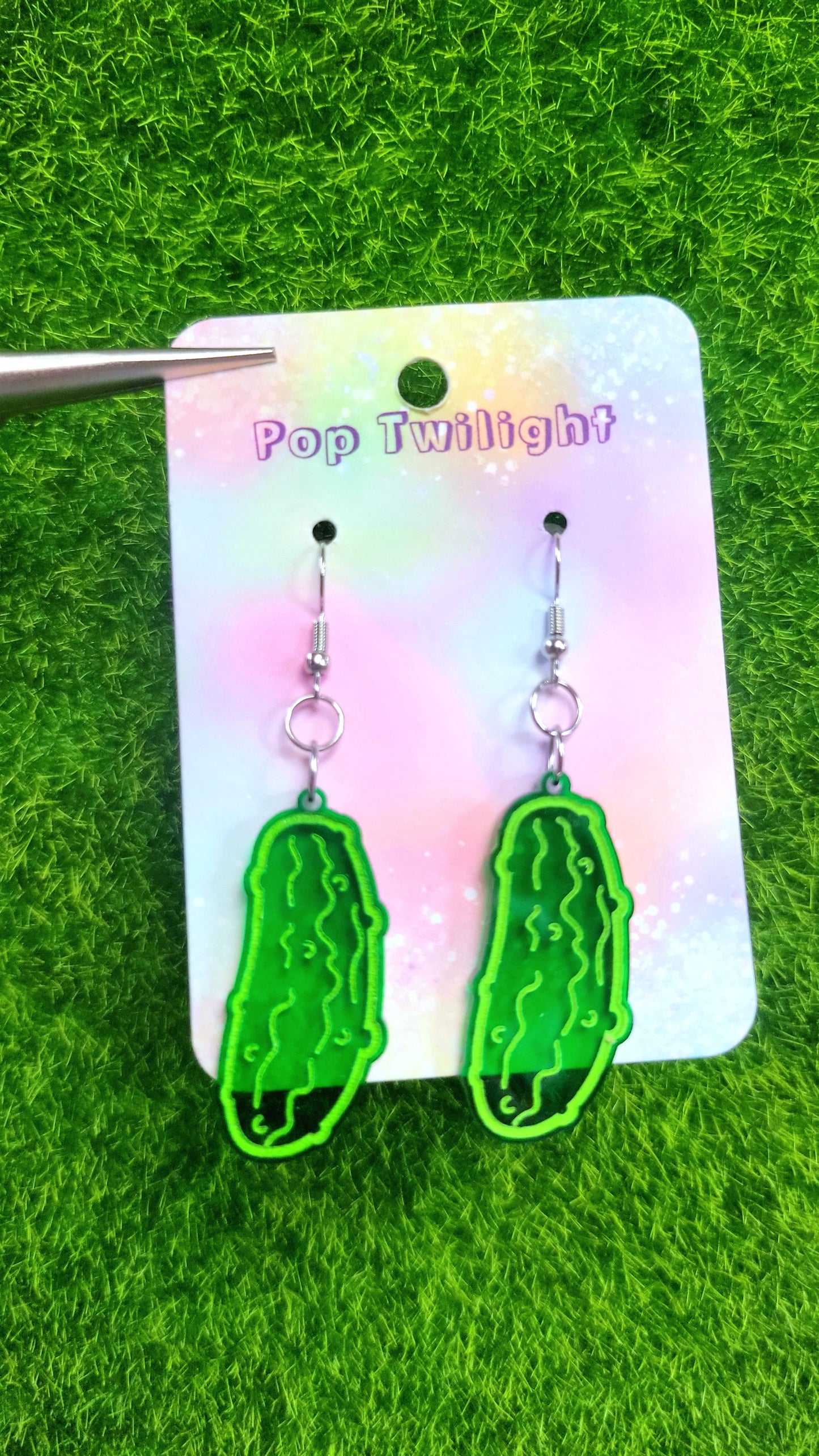 Pickle Earrings Food