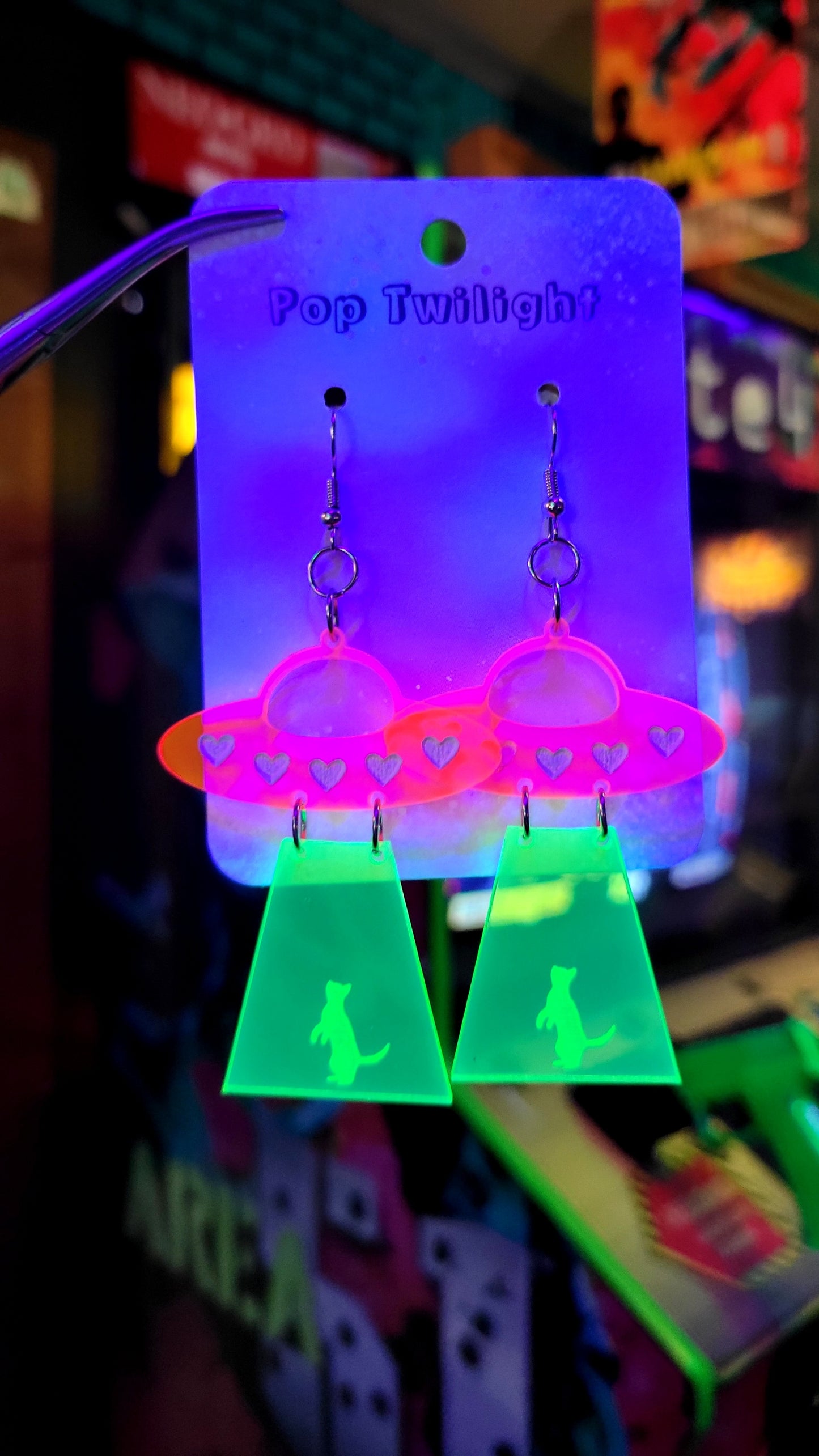 UFO Cat Earrings