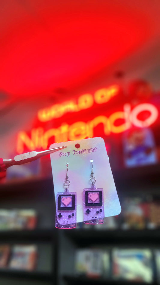 Gameboy Color Atomic Purple Earrings