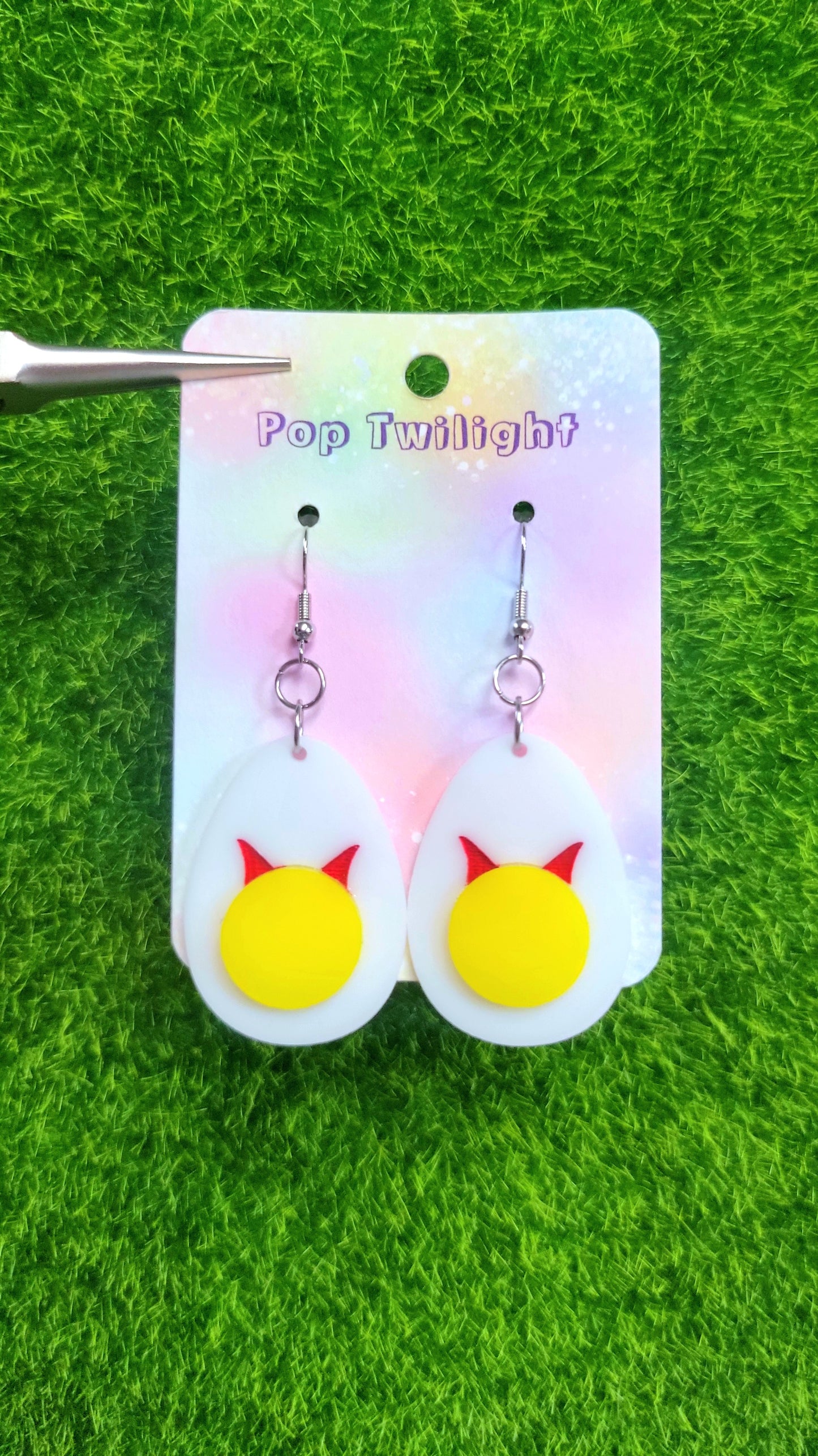 Eggs Deviled Earrings Food