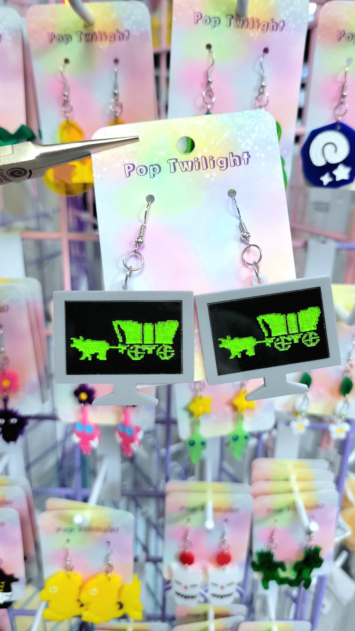 Oregon Trail Earrings Video Game