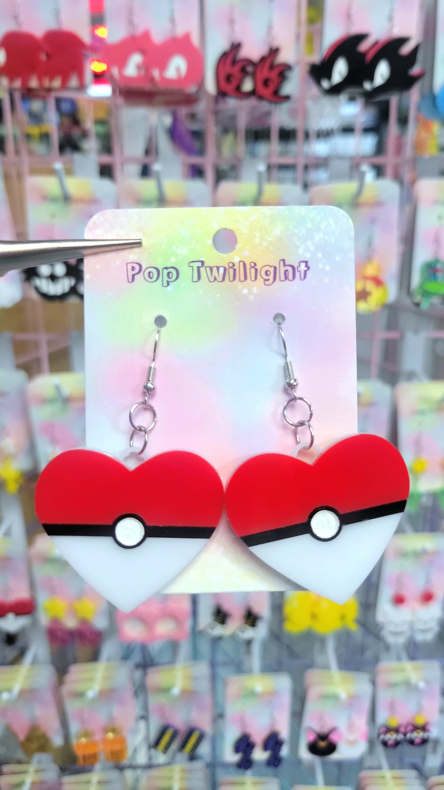 Poke Heart Earrings