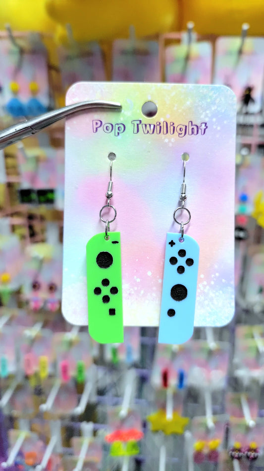 Switch Joycon Controllers - Green and Blue