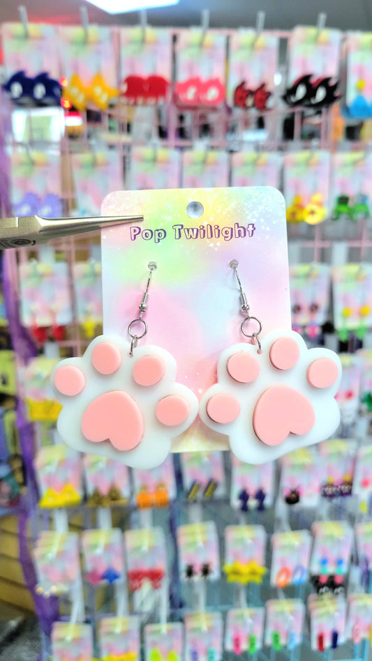 Paw Cat Dog Animal Earrings