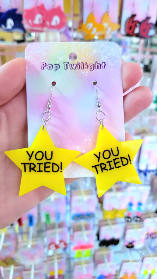 You Tried Star Earrings