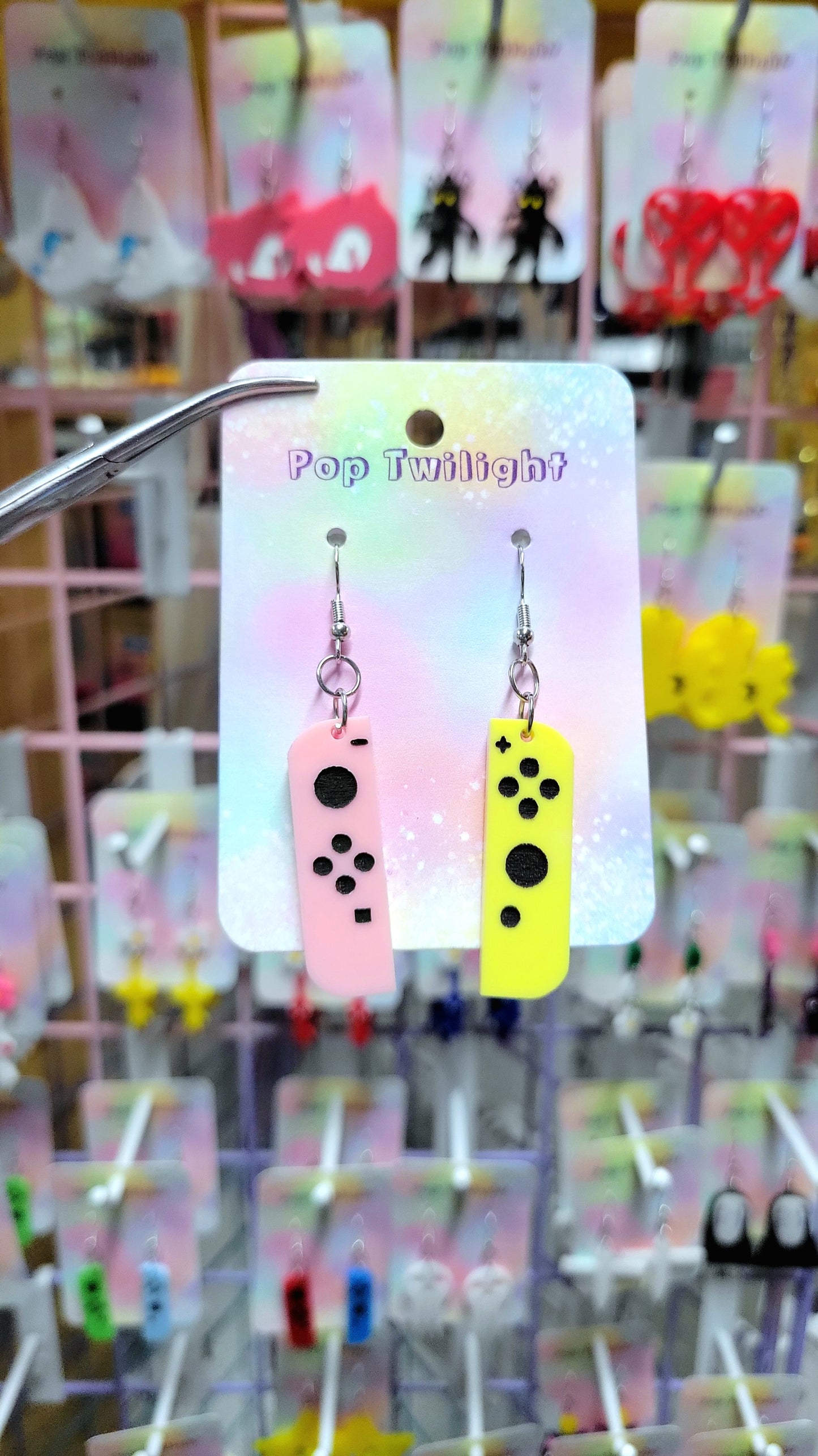 Switch Joycon Controllers - Yellow and Pink