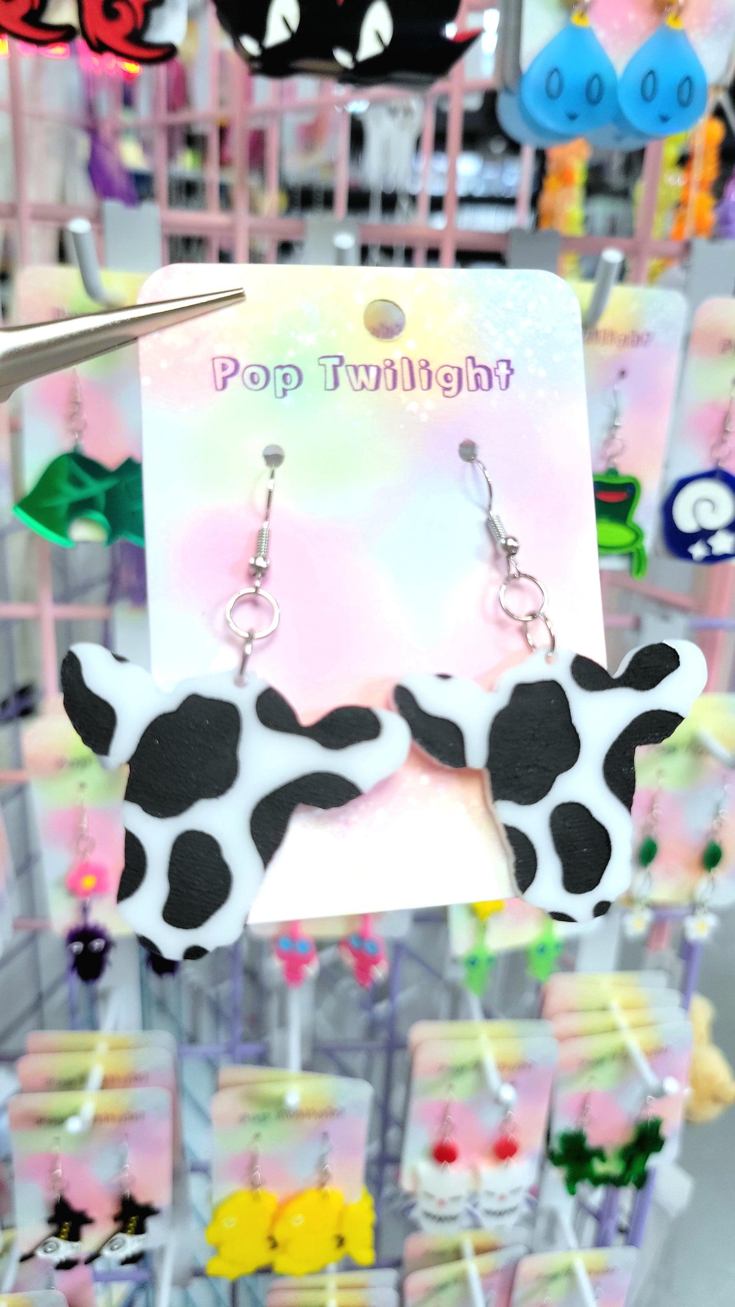 Cow Face Earrings Animal