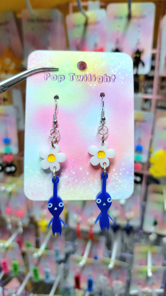 Pikmin Blue Earrings
