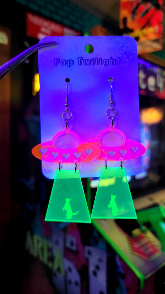 UFO Cat Earrings
