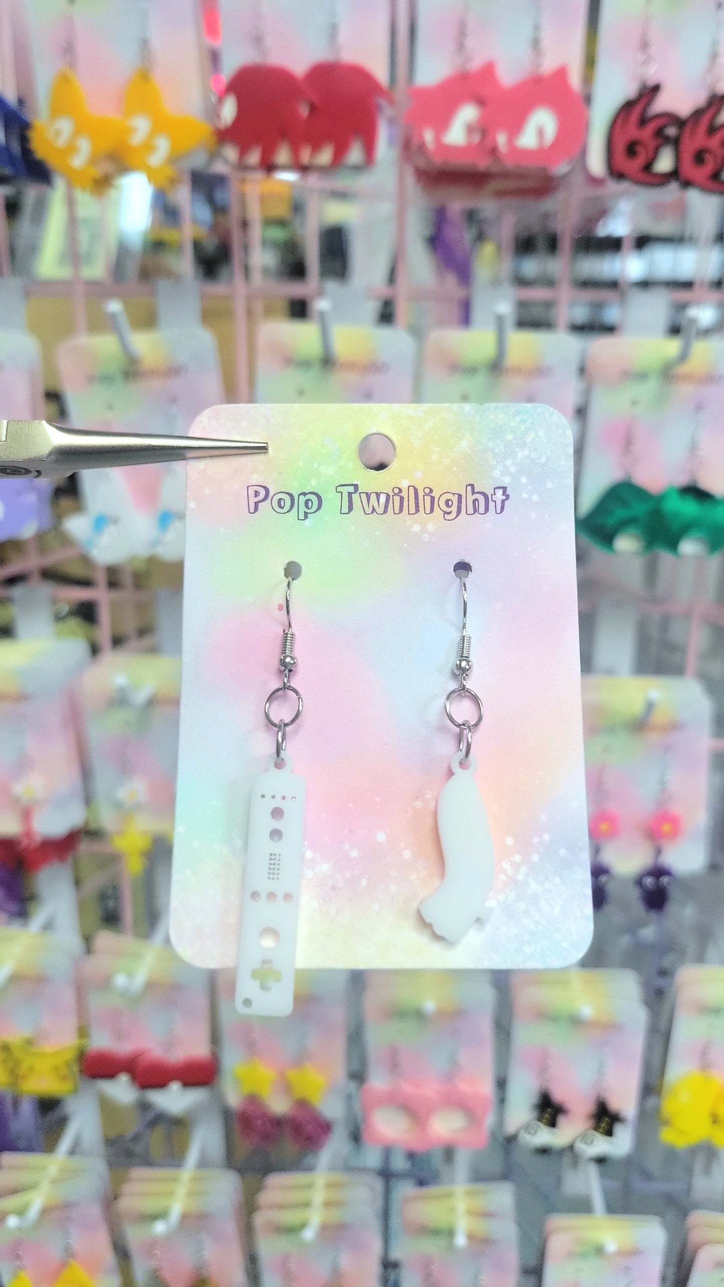 Wii Wiimote and nunchuck Controller Earrings