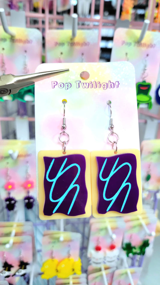 Wild Berry Toaster Pastry Earrings Food