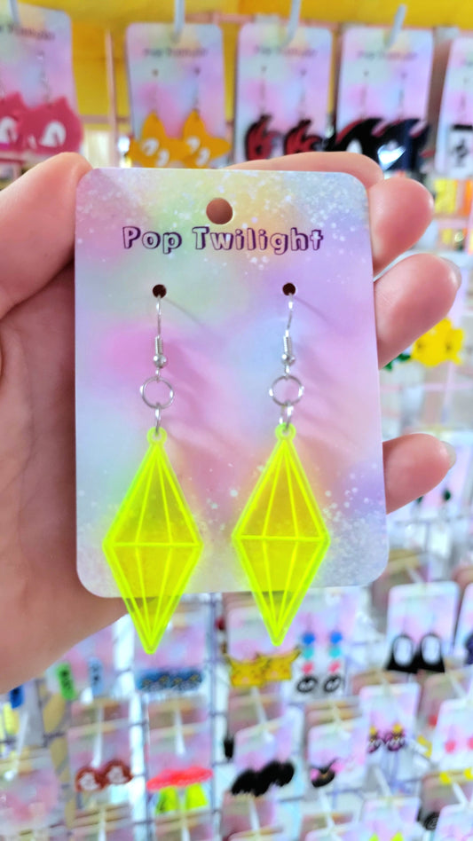 Plumbob Sims Earrings