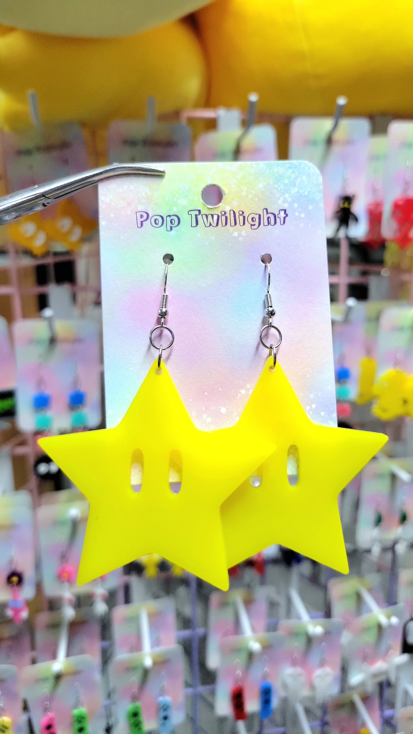 Mario Super Star Earrings - Large