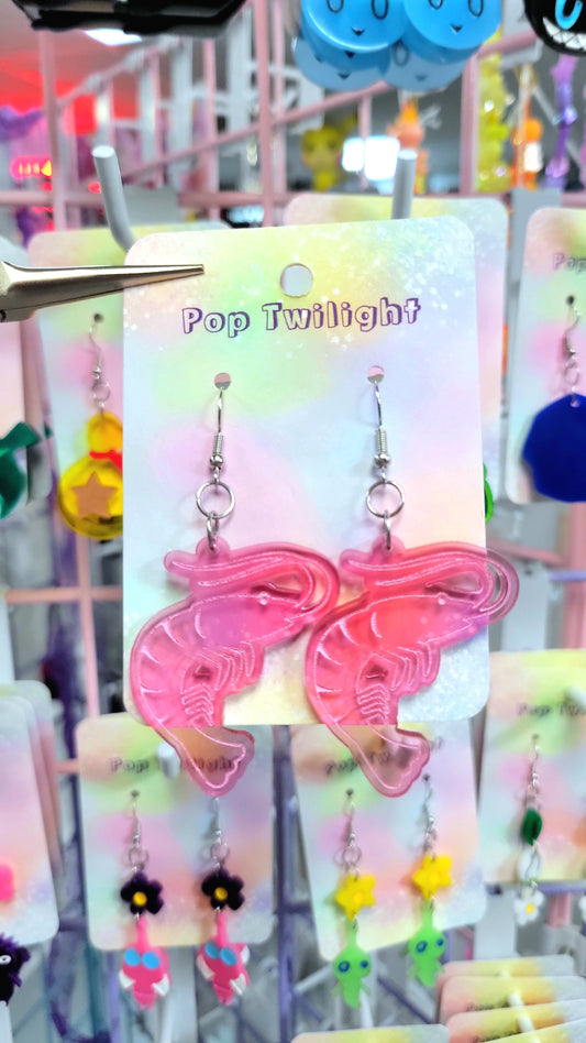 Shrimp Earrings Animal