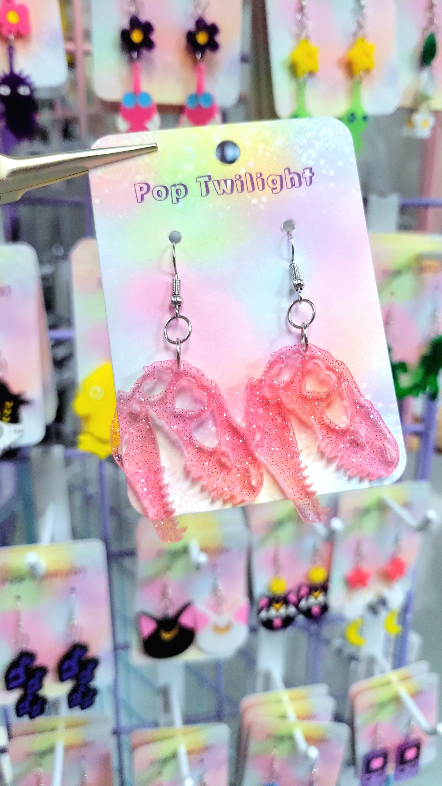 T Rex Dinosaur Earrings Animal