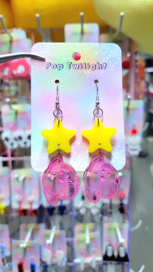 Kirby Star Earrings