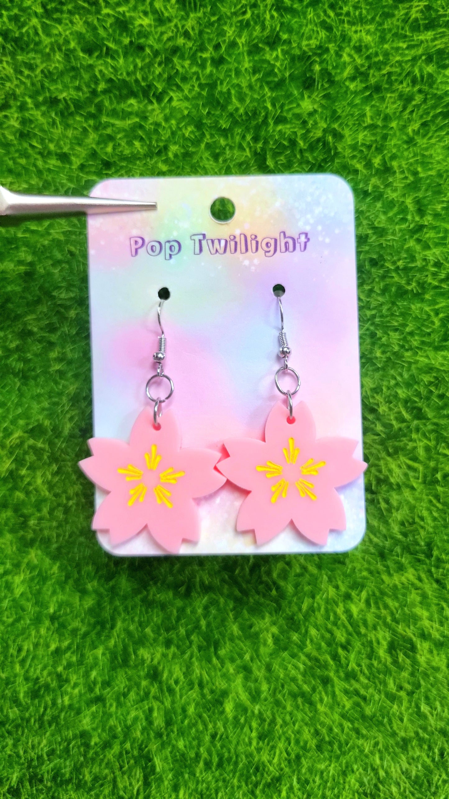Sakura Cherry Blossom Earrings Flower and Plant