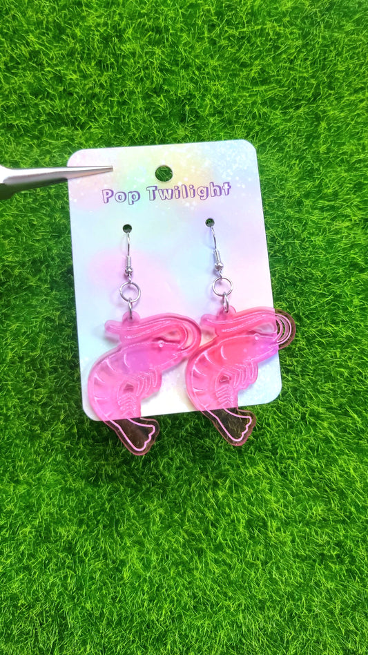 Shrimp Earrings Animal