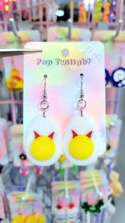 Eggs Deviled Earrings Food
