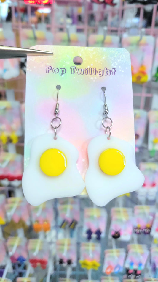 Egg Fried Food Earrings