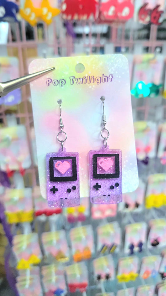 Gameboy Color Atomic Purple Earrings