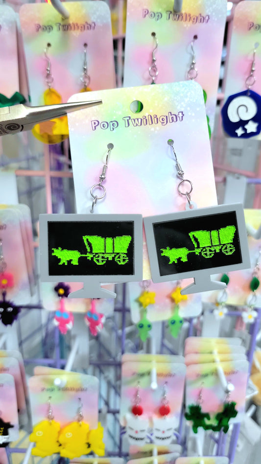 Oregon Trail Earrings Video Game