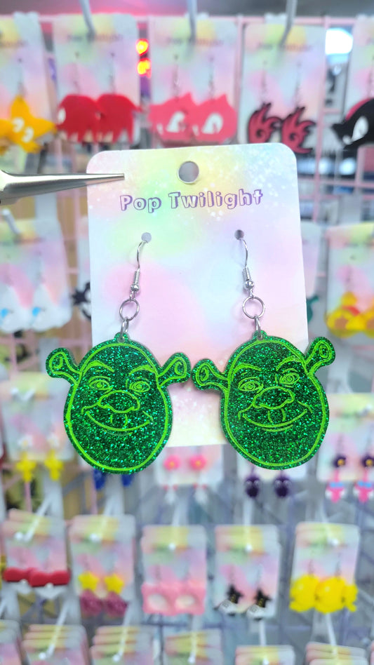 Shrek Character Earrings