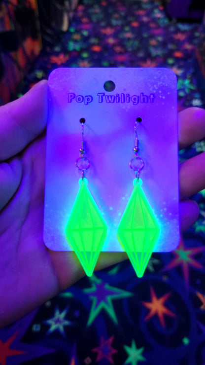 Plumbob Sims Earrings