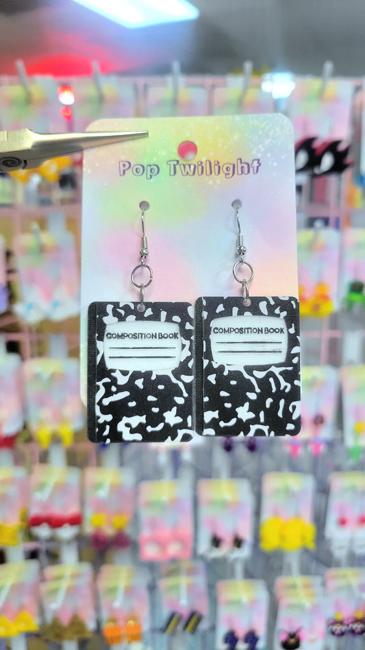 Composition Notebook Earrings