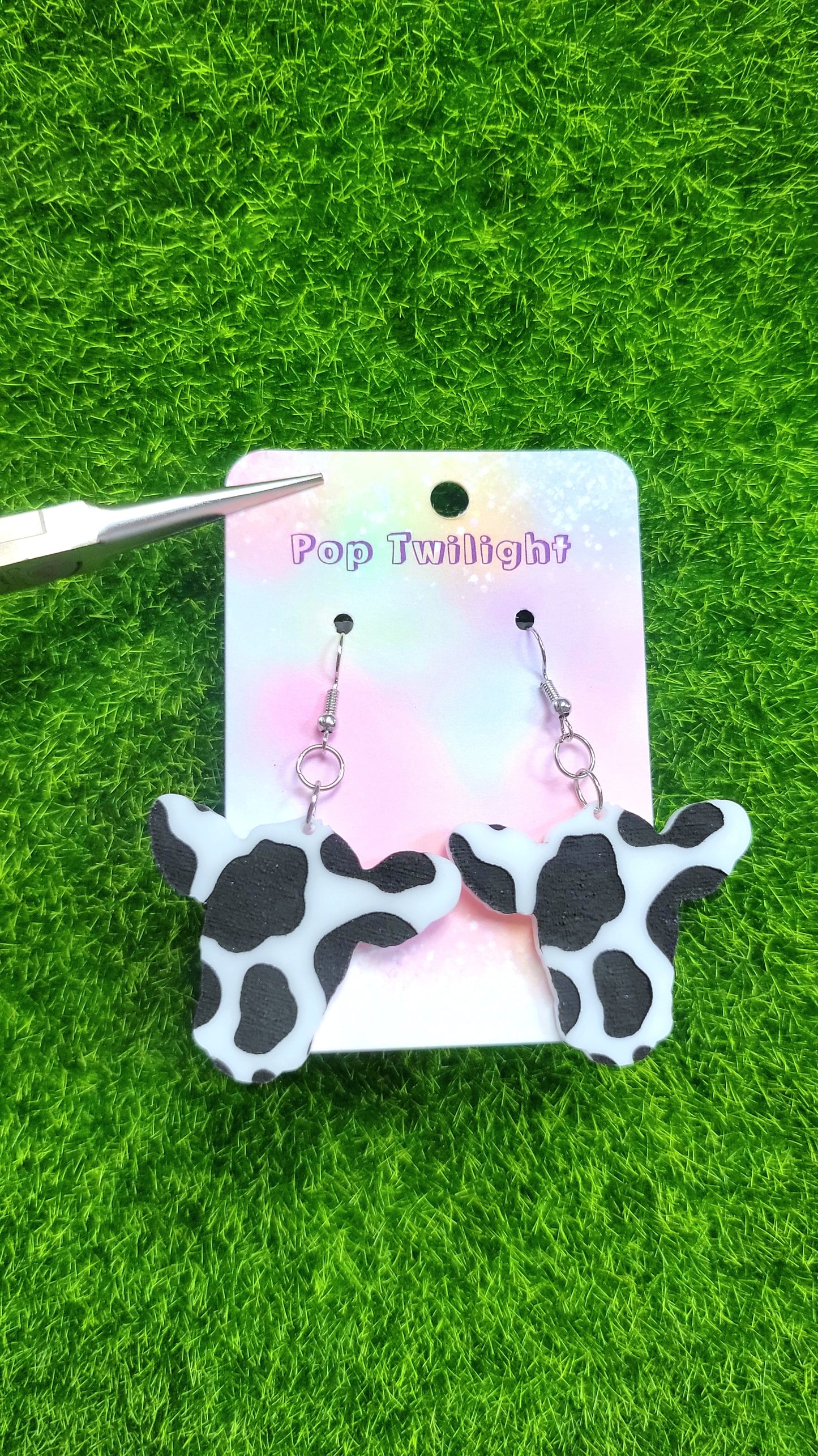 Cow Face Earrings Animal