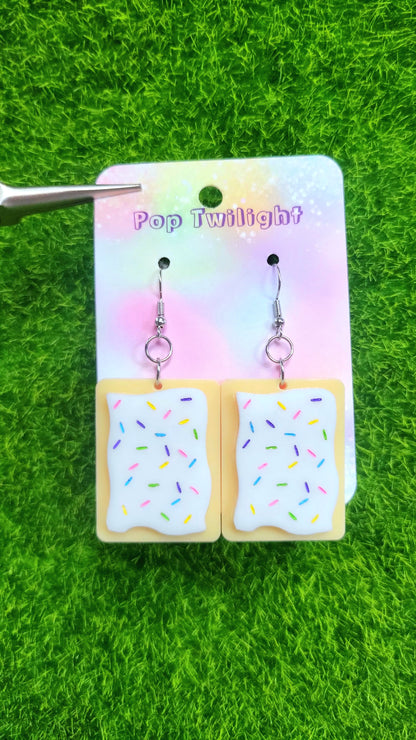 Sprinkles Toaster Pastry Earrings Food