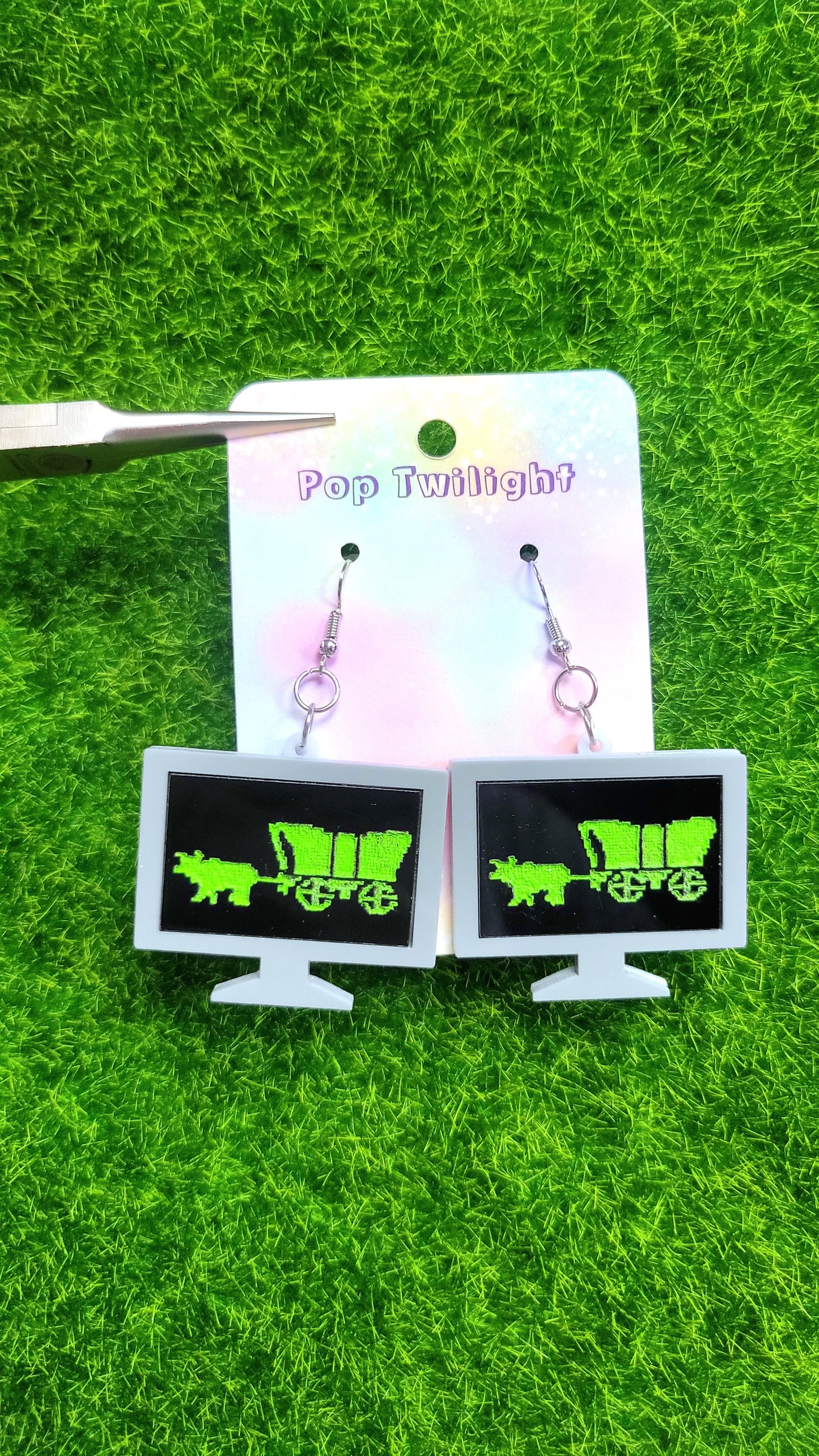 Oregon Trail Earrings Video Game