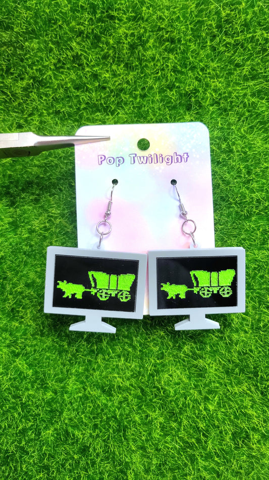 Oregon Trail Earrings Video Game